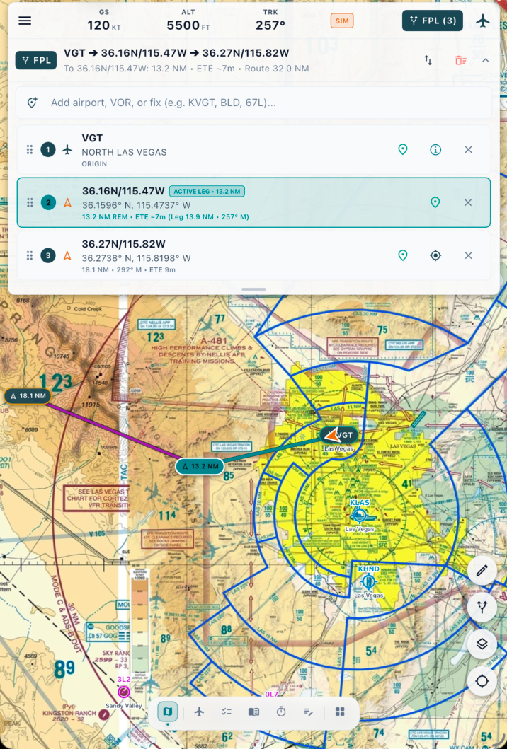 Interactive Flight Planning