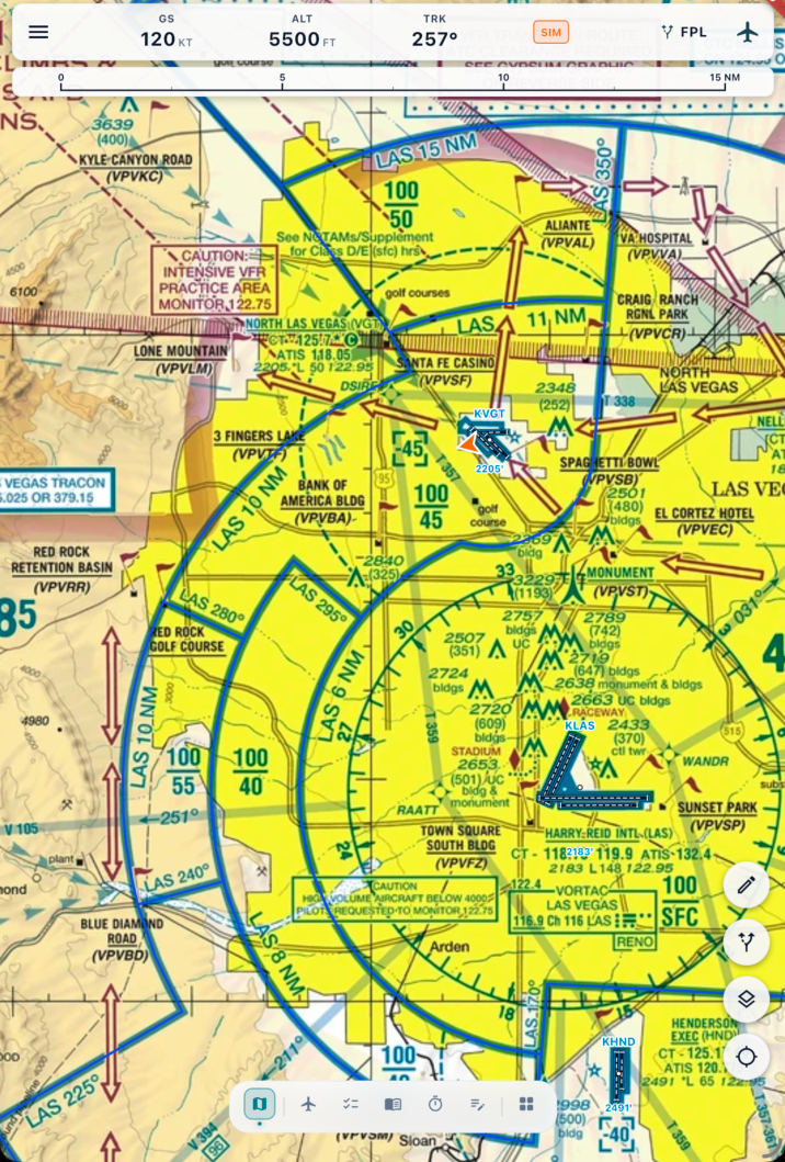 VFR Sectional Moving Map
